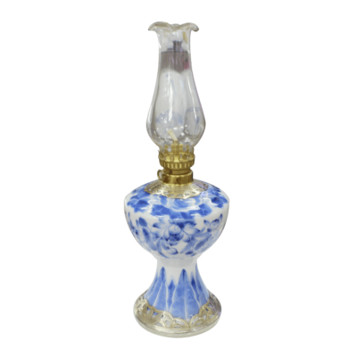 Đèn dầu thờ men xanh