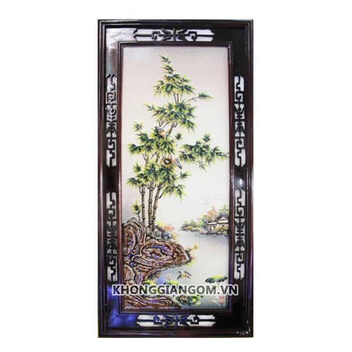 Bộ tranh tứ quý 4 mùa đắp nổi cao cấp - Ảnh 5