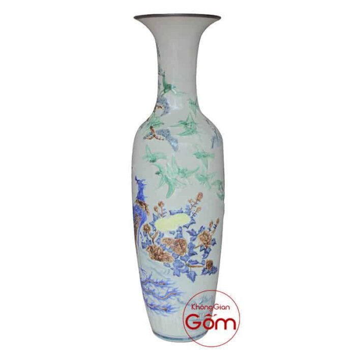 Lộc bình 1m4 bách điểu nổi - Ảnh 3