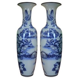 Lục bình sơn thủy vẽ kỹ 1M7
