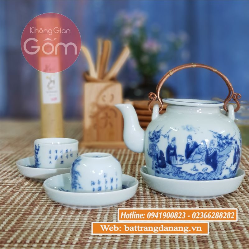 Bộ lán tách men xanh cao cấp