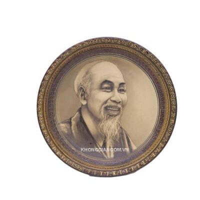 Đĩa treo tường in hình Bác Hồ