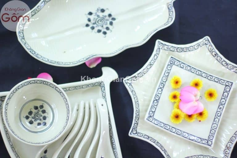 Bát đĩa Bát Tràng luôn mang trong mình nét đẹp sang trọng