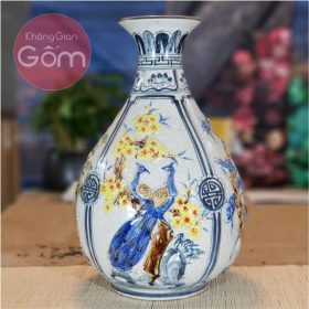 Tỳ bà đắp nổi nhỏ