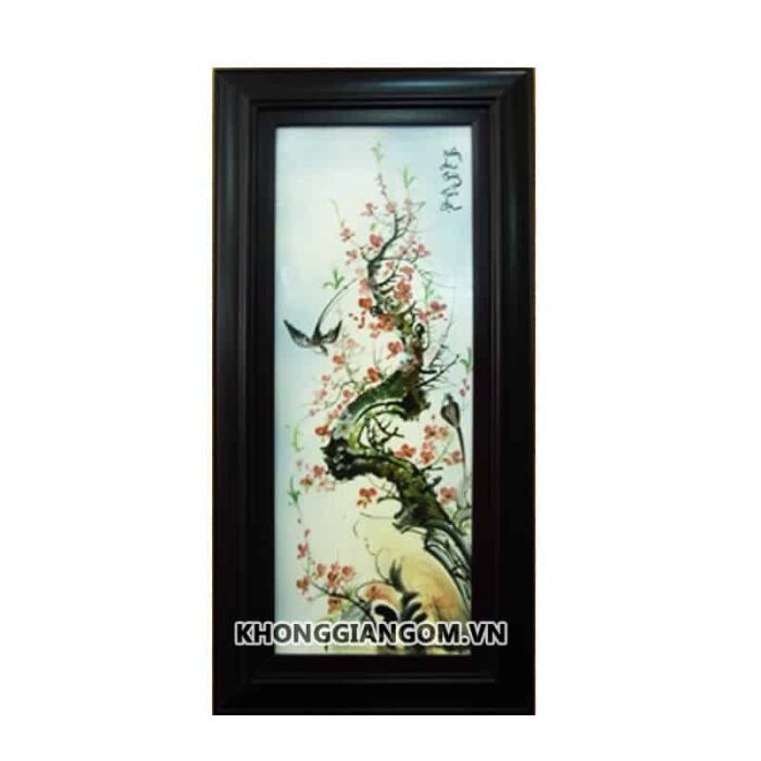 Bộ tranh tứ quý tùng cúc trúc mai vẽ màu - Ảnh 2