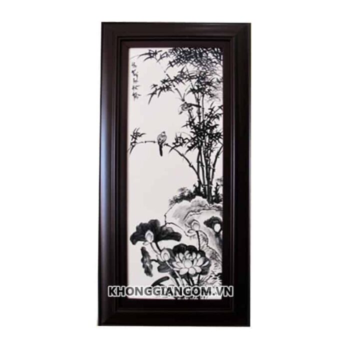 Bộ tranh tứ quý xuân hạ thu đông thủy mặc - Ảnh 4