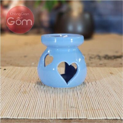 Đèn xông tinh dầu đốt nến hình tim