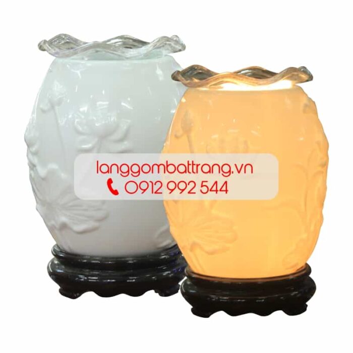 ĐÈn xông tinh dầu bom sen nổi - Hình ảnh 3