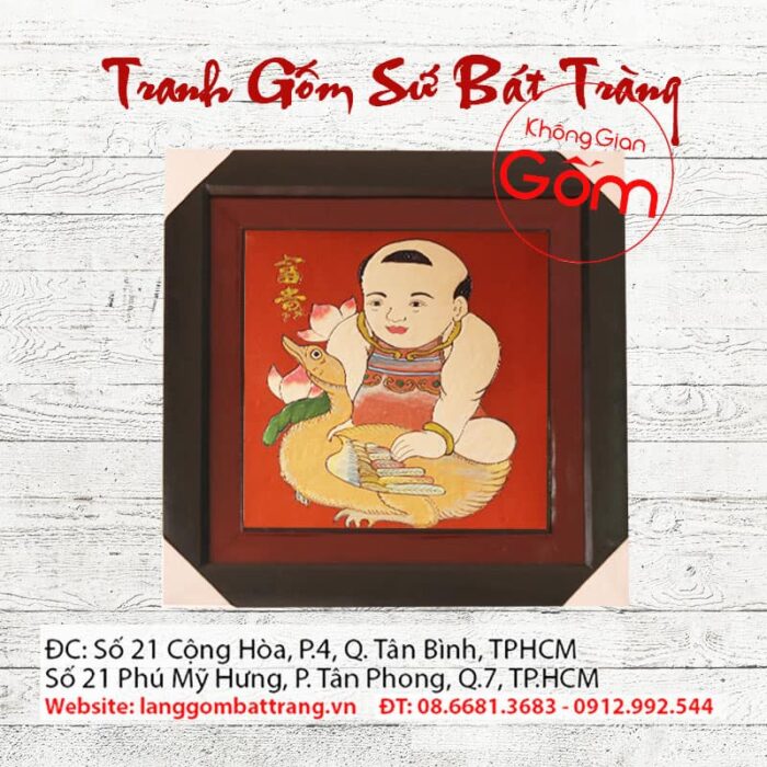 Tranh gốm Đông Hồ - Phú Quý - Ảnh 2
