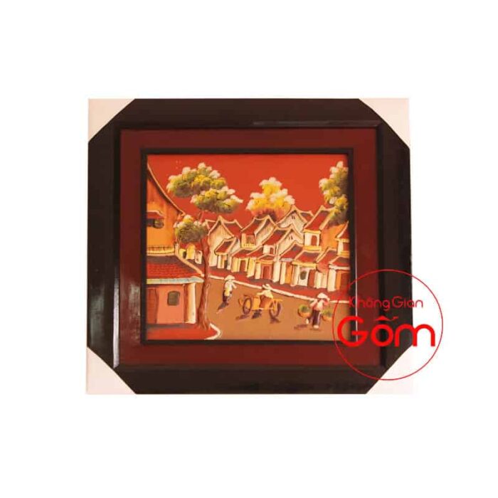 Tranh gốm Đường phố cổ - Ảnh 2