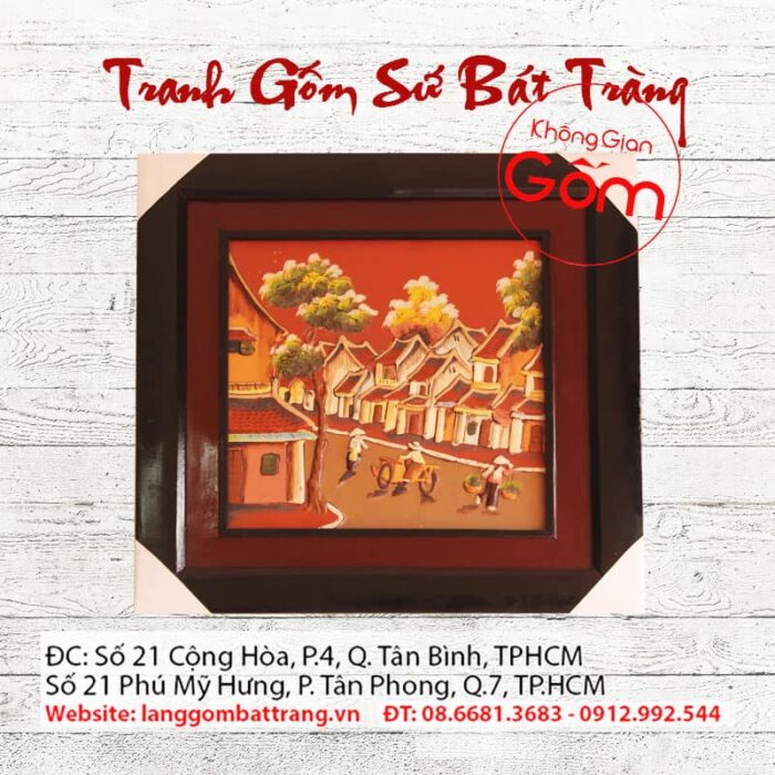 Tranh gốm Đường phố cổ - Ảnh 4