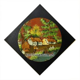 Tranh gốm Hương Quê