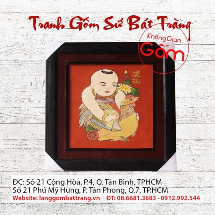 Tranh gốm Đông Hồ - Vinh Hoa - Ảnh 3
