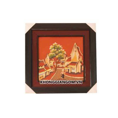 Tranh gốm Phố cổ