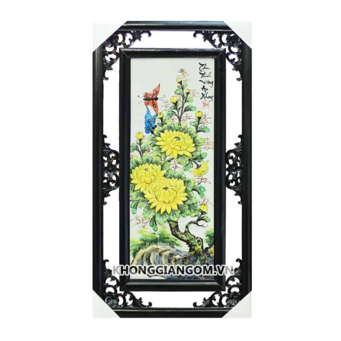 Tranh tứ quý màu 65cm - Ảnh 5
