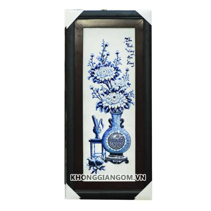 Bộ tranh tứ quý cổ đồ tràm nổi 85cm - Hình ảnh 5