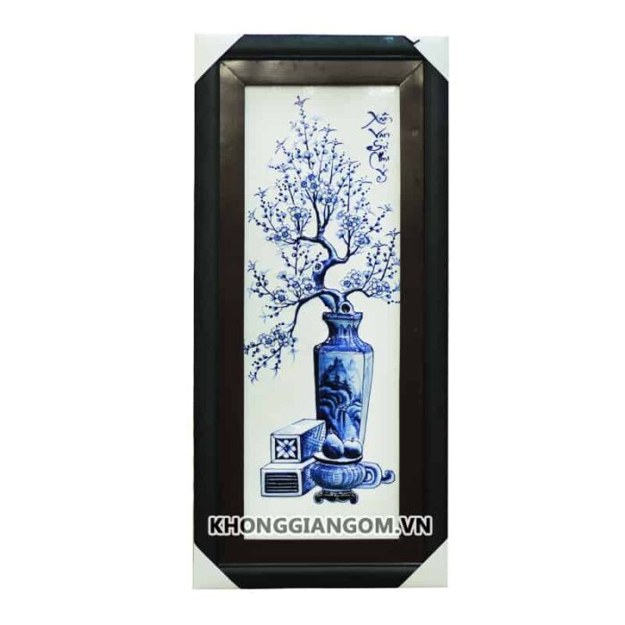 Bộ tranh tứ quý cổ đồ tràm nổi 85cm - Hình ảnh 4