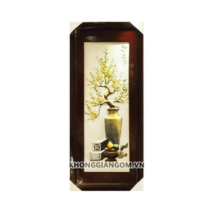Bộ tranh tứ quý cổ đồ màu nổi 1M2 - Ảnh 6