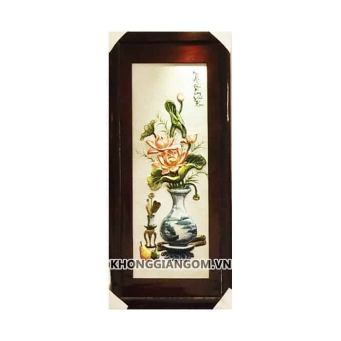 Bộ tranh tứ quý cổ đồ màu nổi 1M2 - Ảnh 5