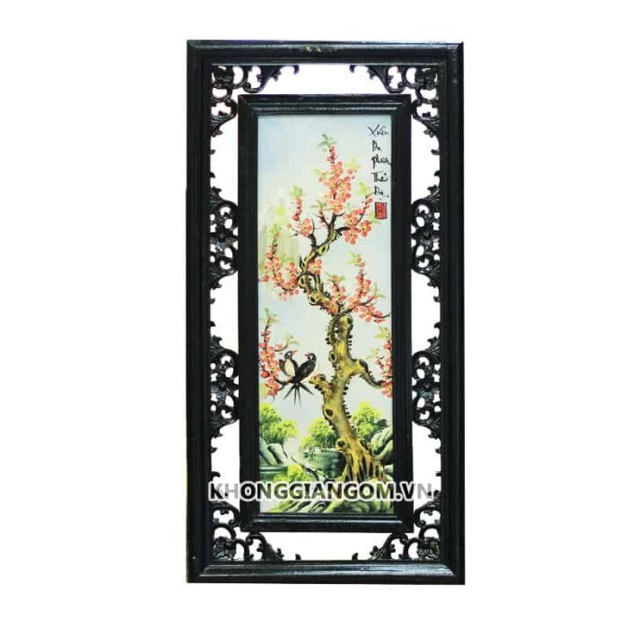Tranh tứ cảnh 4 mùa Xuân Hạ Thu Đông 1M - Hình ảnh 4