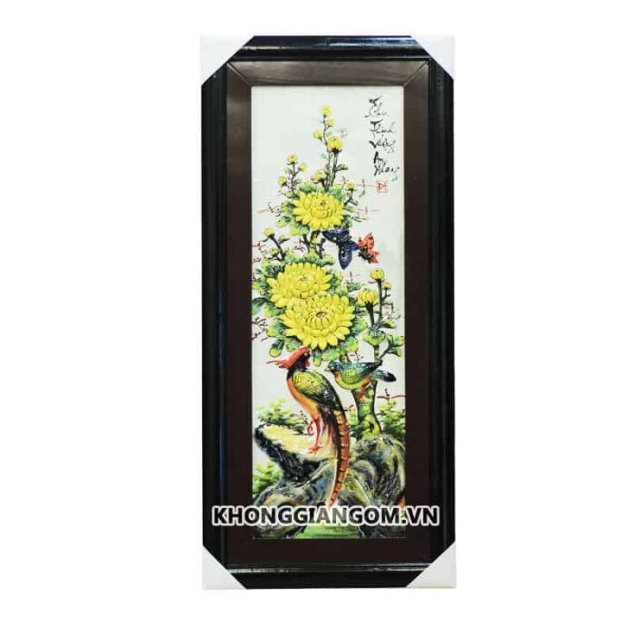 Tranh tứ quý nổi 85cm - Ảnh 3