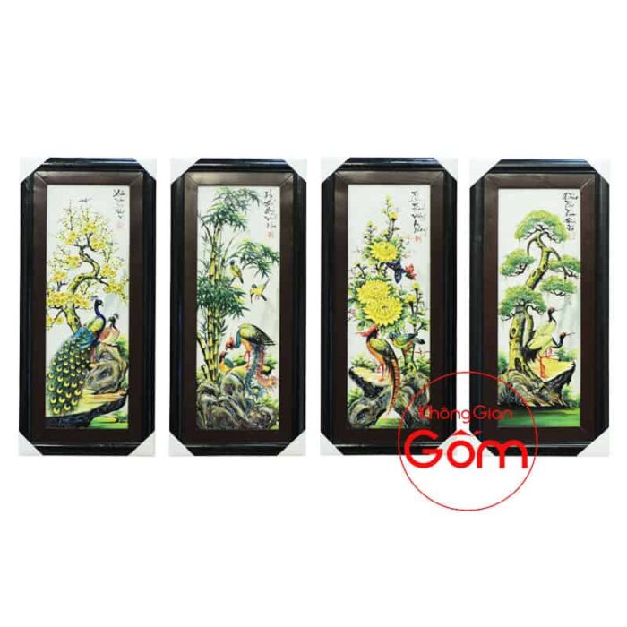 Tranh tứ quý nổi 85cm - Ảnh 7