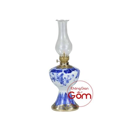Đèn dầu men xanh Bát tràng