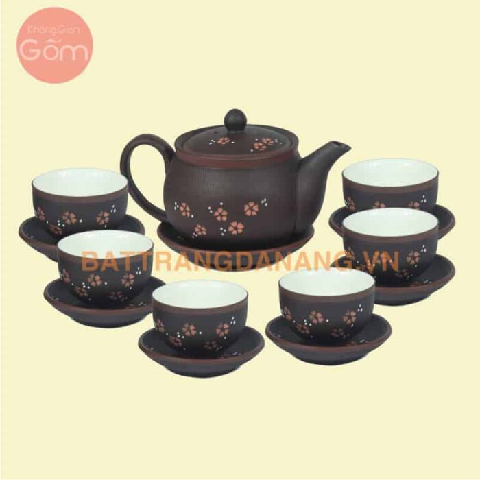 Bộ ấm trà Bát Tràng - KGG01