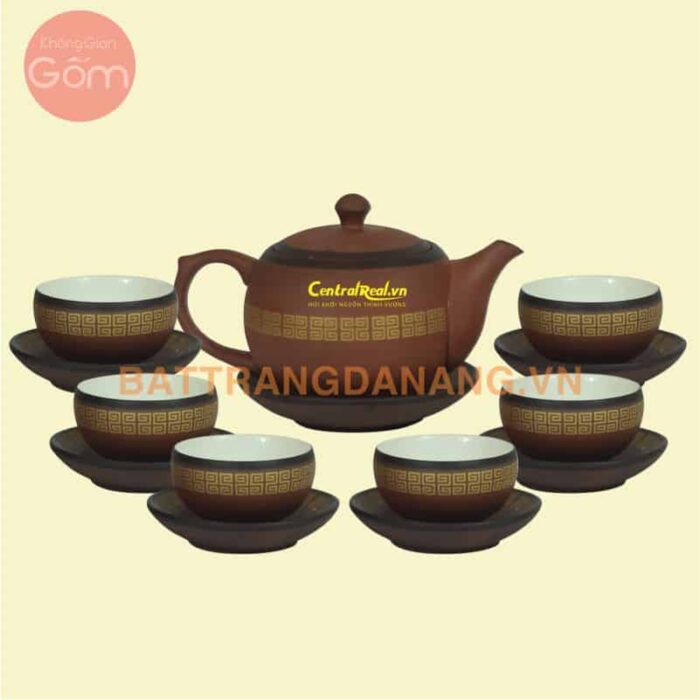 Bộ ấm trà Bát Tràng - KGG02