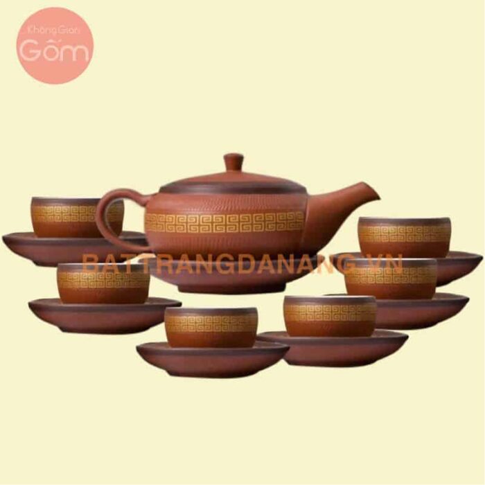 Bộ ấm trà Bát Tràng - KGG03