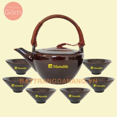 Bộ ấm trà Bát Tràng - KGG04