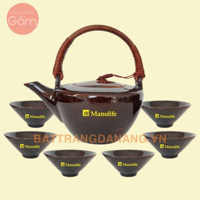 Bộ ấm trà Bát Tràng - KGG04