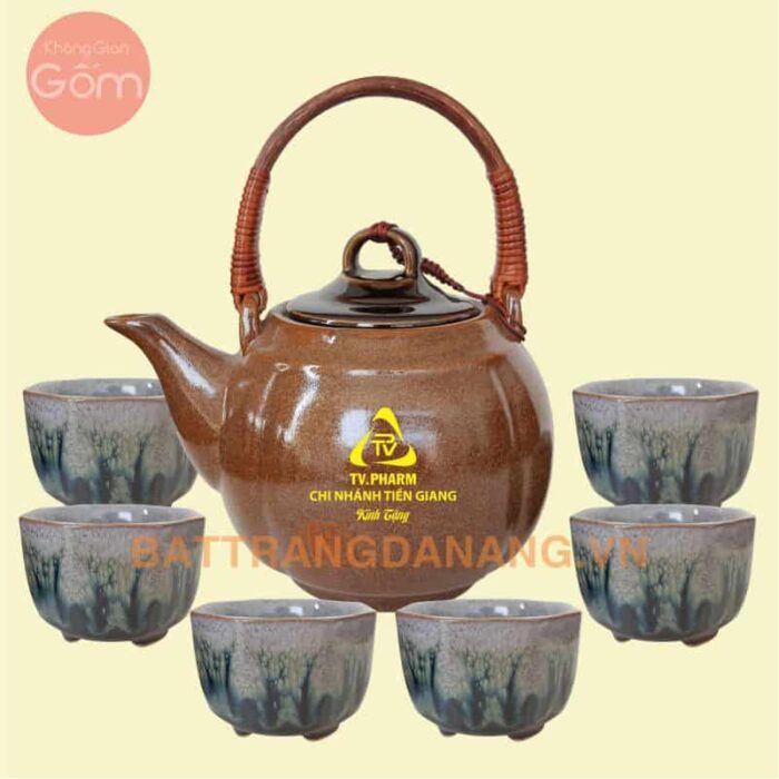 Bộ ấm trà Bát Tràng - KGG06
