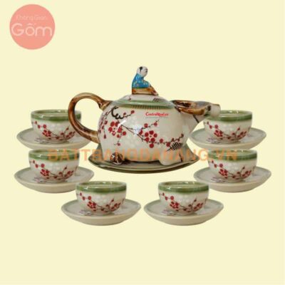 Bộ ấm trà Bát Tràng - KGG12