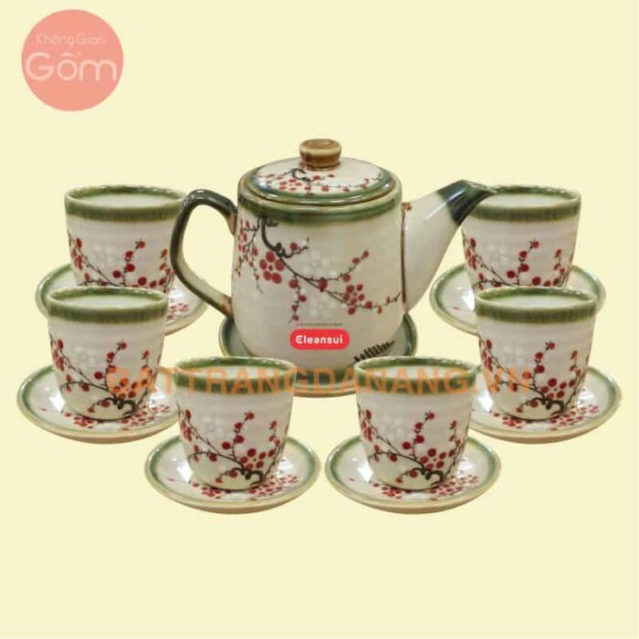 Bộ ấm trà Bát Tràng - KGG15