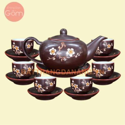 Bộ ấm trà Bát Tràng - KGG16