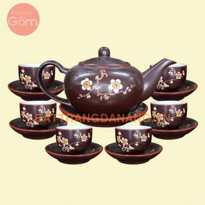 Bộ ấm trà Bát Tràng - KGG16