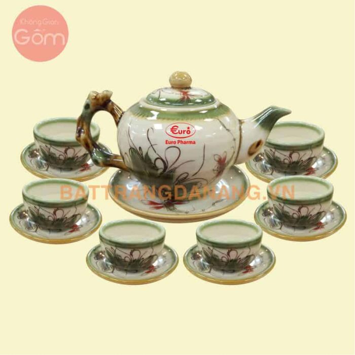 Bộ ấm trà Bát Tràng - KGG18