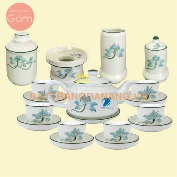 Bộ ấm trà Bát Tràng - KGG19