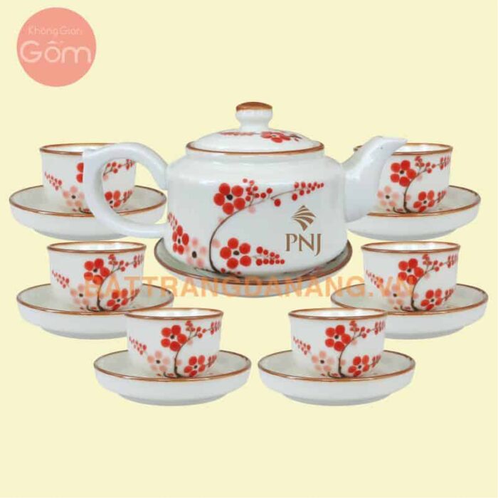Bộ ấm trà Bát Tràng - KGG23