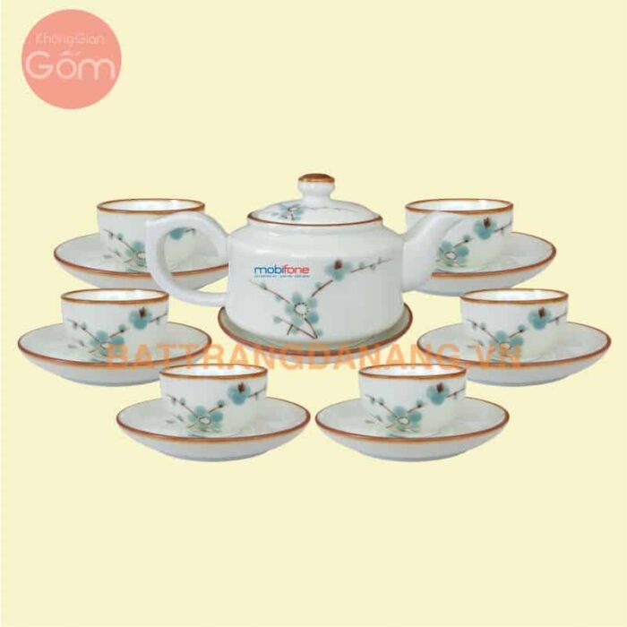 Bộ ấm chén Bát Tràng – KGG24