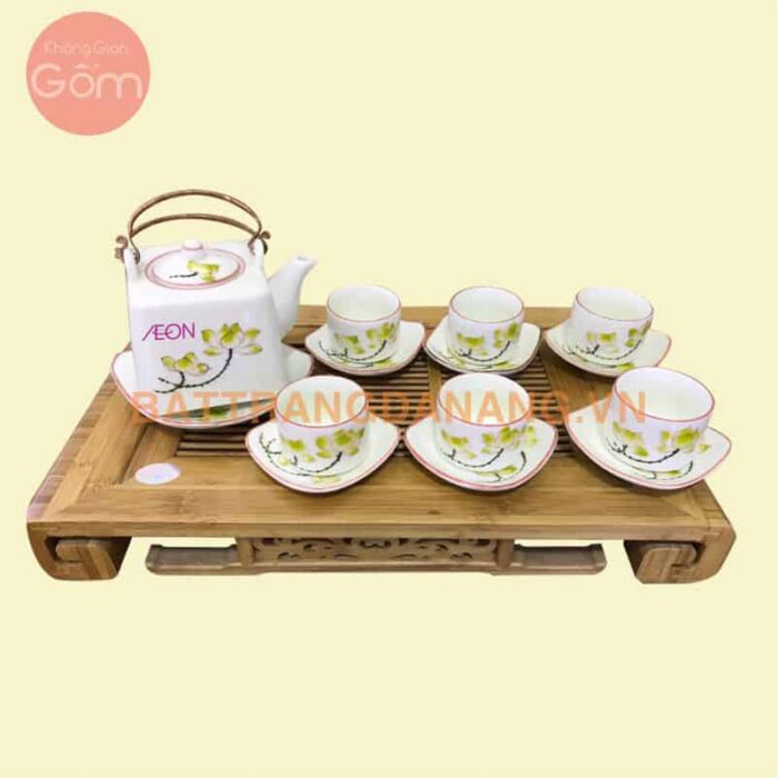 Bộ ấm trà Bát Tràng – KGG25