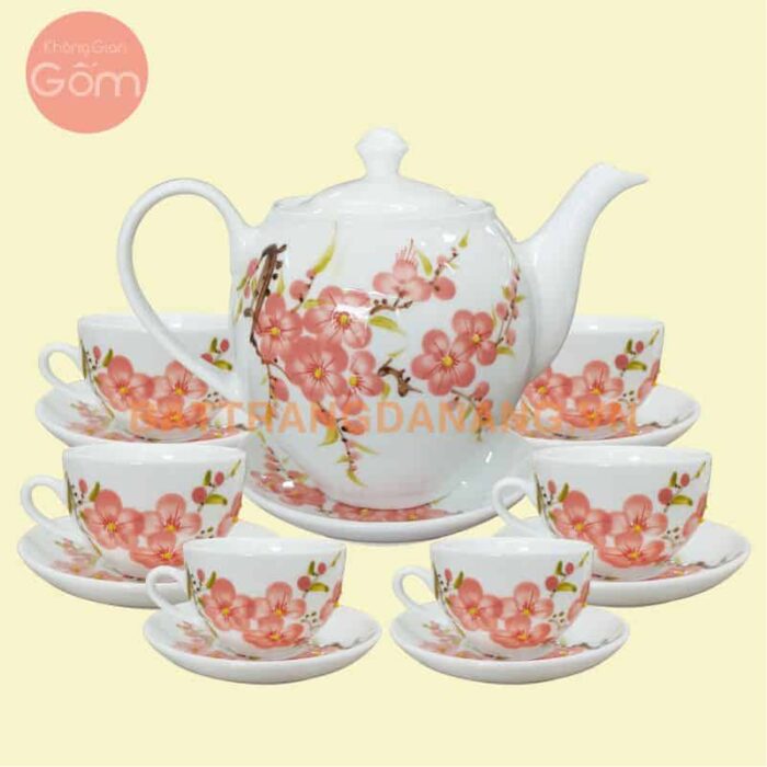 Bộ ấm trà Bát Tràng - KGG26