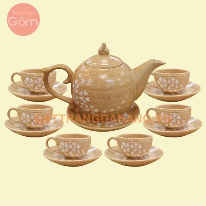 Bộ ấm trà Bát Tràng - KGG34