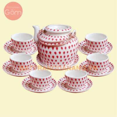 Bộ ấm trà Bát Tràng - KGG45
