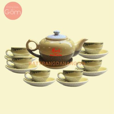 Bộ ấm trà men rạn Bát Tràng - KGG53