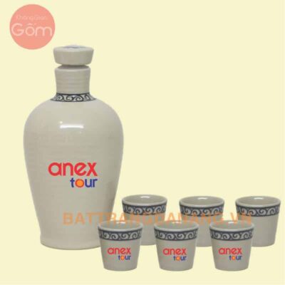 Bình rượu gốm sứ Bát Tràng - KGG54