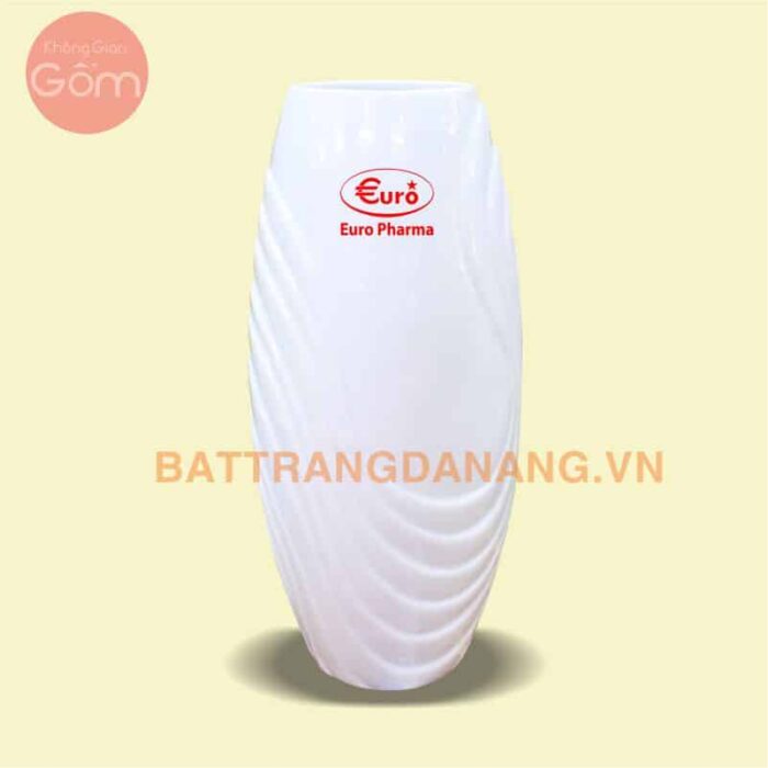 Bình hoa Bát Tràng tinh xảo in logo KGG10