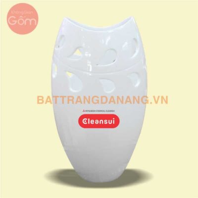 Bình hoa sứ Bát Tràng KGG19 in logo