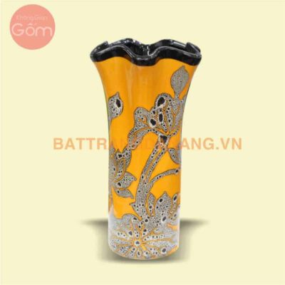 Bình hoa miệng loe Bát Tràng KGG23 in logo